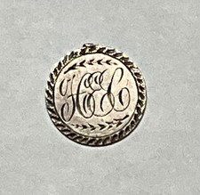 US Silver Half Dime 1847 H E C Monogram