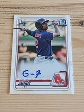 Gilberto Jimenez 2020 Bowman Chrome #CPA-GJ 1st Prospect Auto Boston Red Sox 