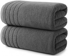 2X Extra Large Super Jumbo Bath Sheets 100x200 cm Egyptian Cotton XXL Bath Sheet