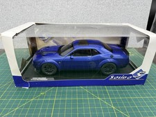 Solido 1/18 Dodge 2023 Challenger R/T Scat Pack Widebody - Electric Blue Pearl