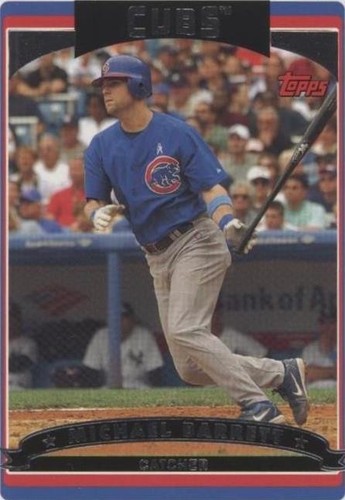 MICHAEL BARRETT MONTREAL EXPOS SIGNED 2003 CARD CHICAGO CUBS BLUE