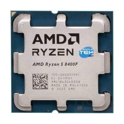 AMD Ryzen 5 8400F AM5 CPU 6C/12T 4.20GHz Max 4.7 GHz Prozessor Ohne Grafik