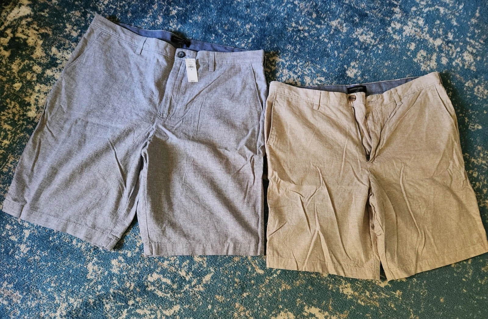 BANANA REPUBLIC MEN'S LINEN/COTTON SHORTS 38 WAIST