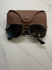 Ray-Ban RB3483 004/58 Polarized Aviator Sunglasses 60-16 Gunmetal Green w/ Case