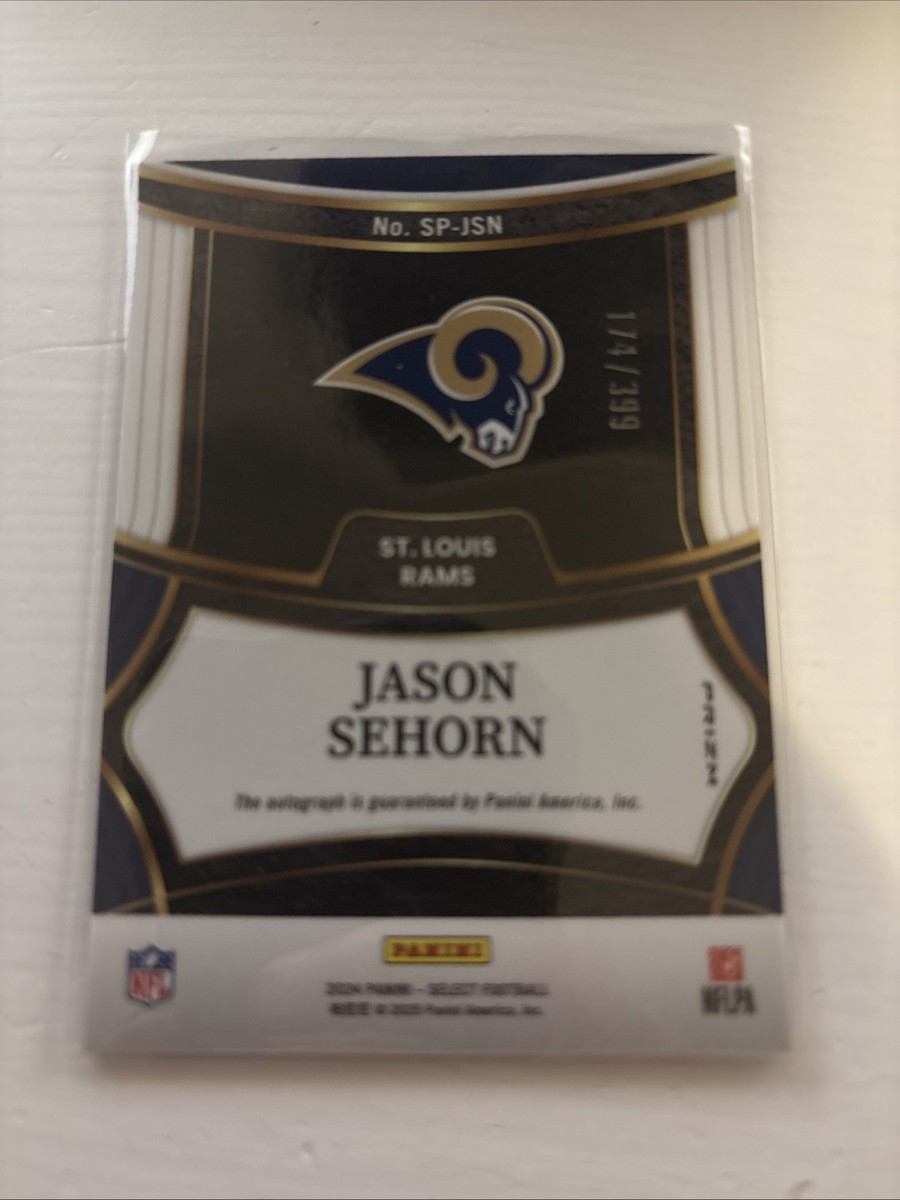 2024 Panini Select - Signatures Jason Sehorn #SP-JSN Silver Prizm