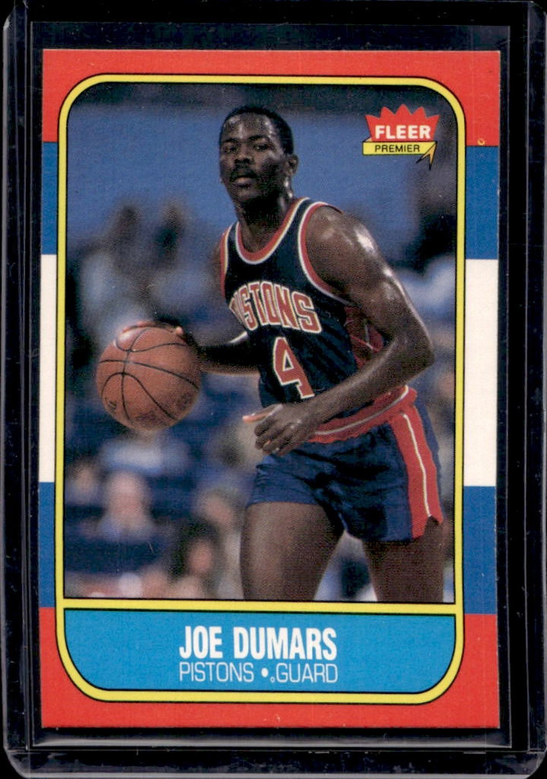 1986-87 Fleer Joe Dumars Rookie RC #27 Pistons