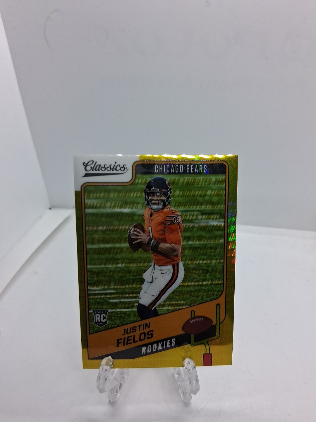 Justin Fields 2021 Classics H2 Premium #154 Timeless Tributes # /99 RC