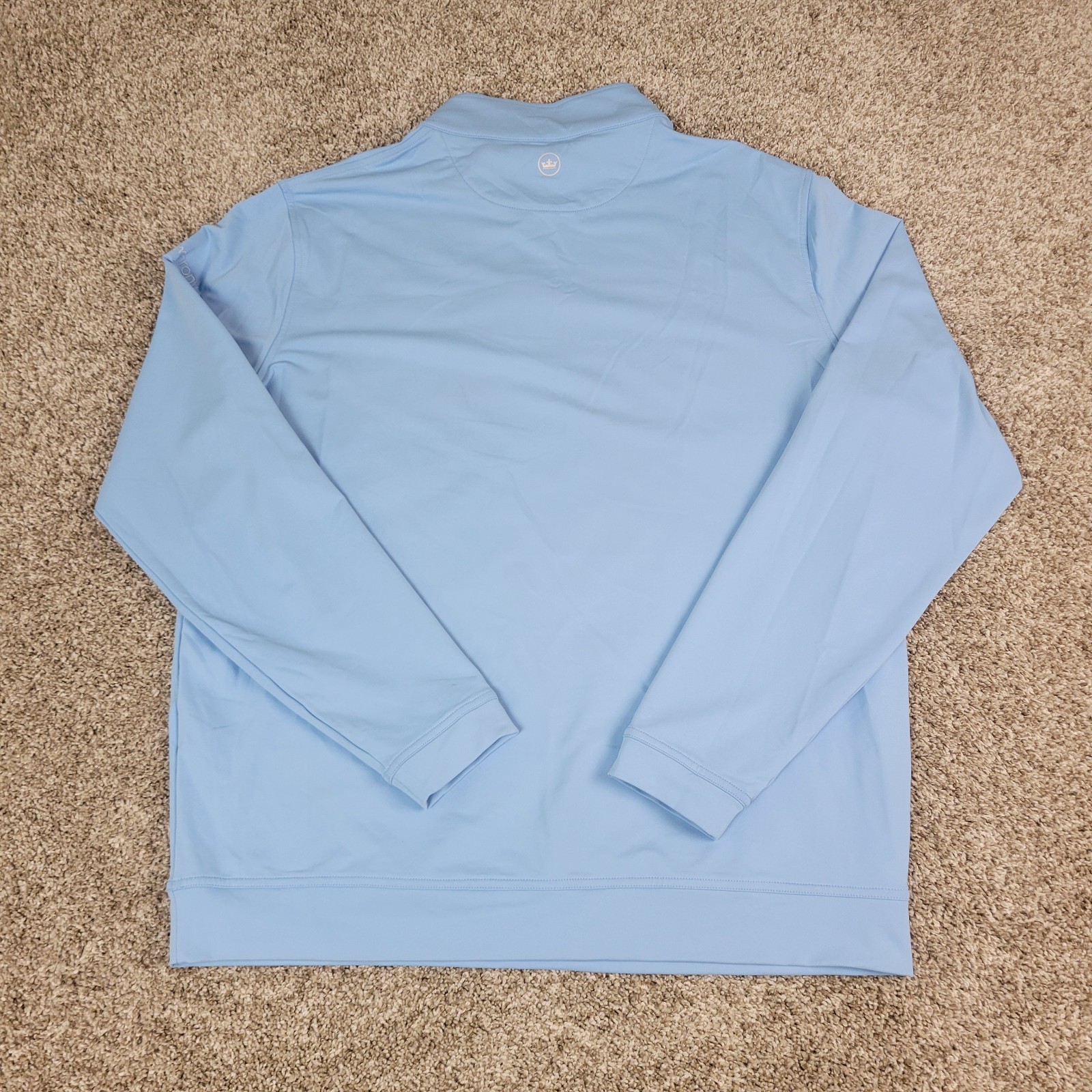 Peter Millar Mens Large Solid Blue Performance St… - image 3