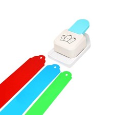 Kawendite 1.5",2", 2.5" Tag Shape Lever Action Craft Punch for Paper