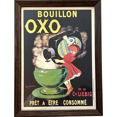 Vintage CAPPIELLO Framed Art Print Bouillon OXO French Advertising