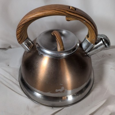 Balduzzi イタリアンスタイル ステンレス ハンマードケトル やかん Balduzzi Italian Style Stainless Steel Induction Tea Kettle Faux