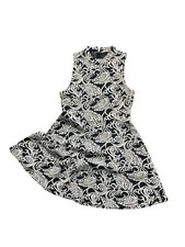 Forever 21 Black Cream Paisley Print Sleeveless Dress Size Medium NWT