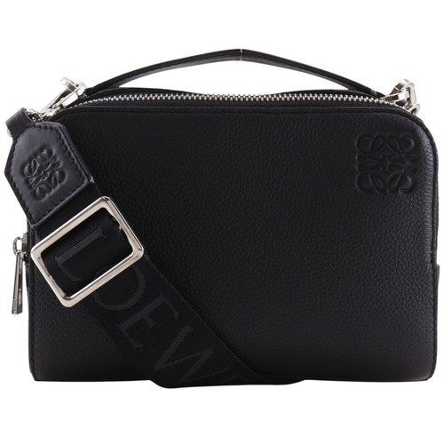 LOEWE Mini Crossbody Camera Bag Shoulder Bag C660R41X02 2WAY black leather...
