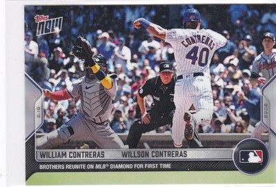 2022 TOPPS NOW #370 WILLIAM & WILLSON CONTRERAS- MLB