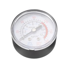 Air Compressor Parts Pressure Gauge 1/4 BSP Male Thread Back Mount 0-180 PSI