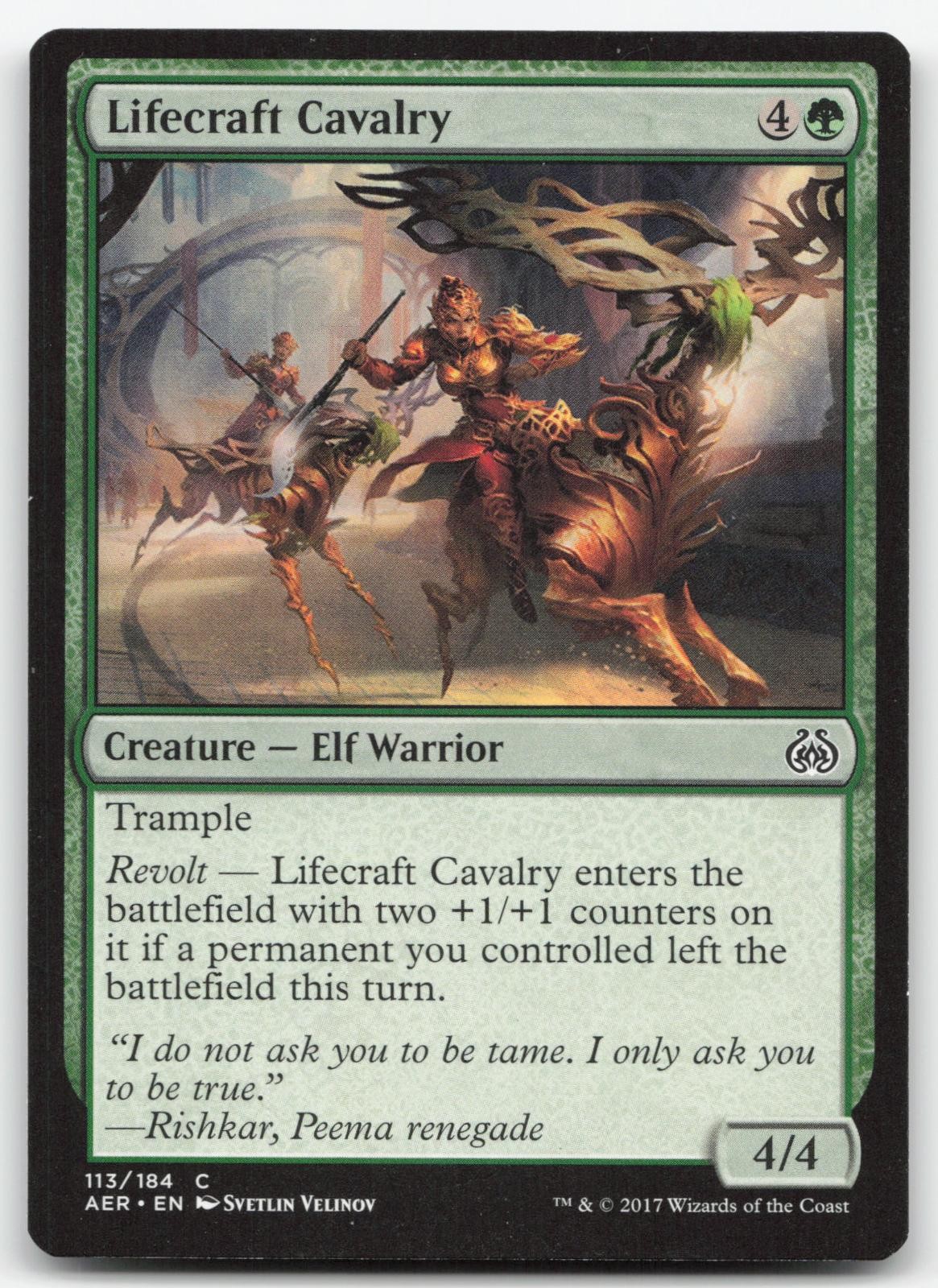 Lifecraft Cavalry 113 Aether Revolt Magic The Gathering MTG AER LP
