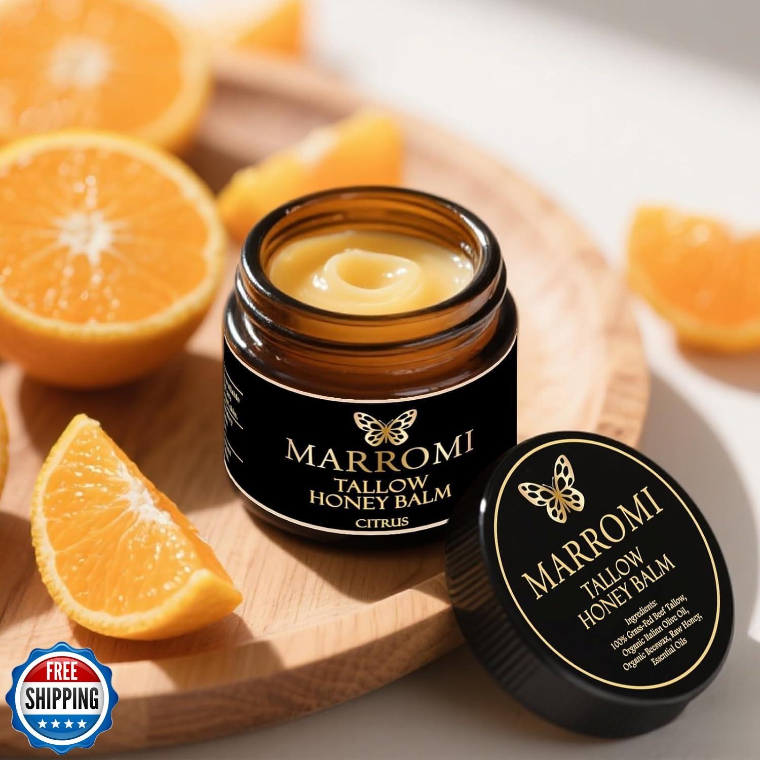 COMFORTENA Eloix Tallow Honey Balm, Natural Organic Beef Tallow B