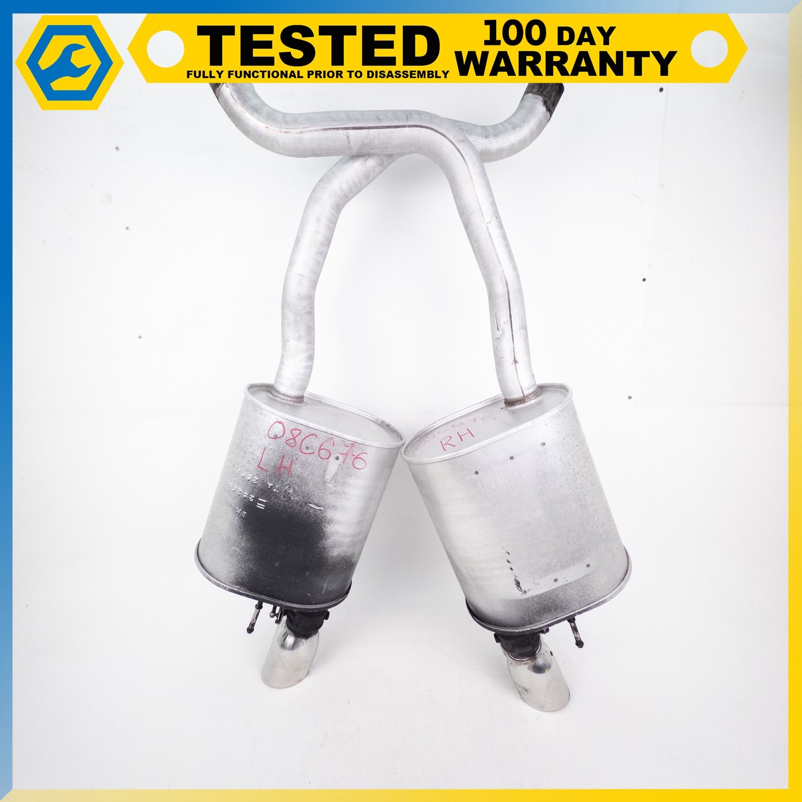 05-13 CHEVROLET CORVETTE C6 NPP BI-MODE MUFFLER PAIR MUFLER EXHAUST OEM