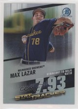 2020 Bowman Chrome Stat Tracker Max Lazar #ST-5 h3a