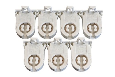 Keystone KT-SOCKET-T8-U-S, DAE-59 660A-600V Short Lamp Sockets Qty 7 NOS