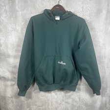 Vintage Carhartt Hoodie Mens Medium Green Pullover Y2K K132 Workwear