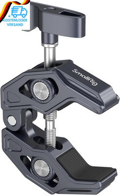 SMALLRIG Crab-Shaped Clamp Mit 1/4''-20, 3/8''-16 Gewindelöchern, Nutzlast 7,7 Lbs