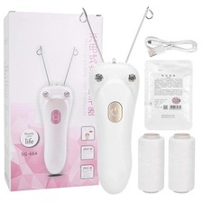 Electric Facial Threading Epilator USB Rechargeable Women Hair Removal Gold
