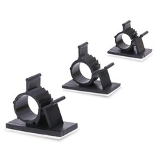 100Pcs 3 Sizes Adjustable Multipurpose -Adhesive Cable Clips Wire Clamps Cord...