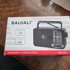 Compact Emergency Radio with Loud Speaker - USB  Battery Powered, Model BJL-671