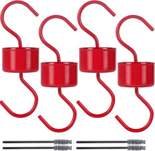 Metal Ant Moat for Hummingbird Feeders, Red Hummingbird Feeder Ant Guard, 4 Hook