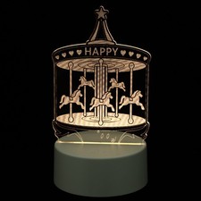 1Pc Unique Table Light Christmas Party Light Romantic LED Transparent