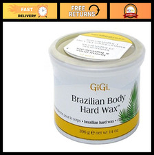Brazilian Body Hard Wax No Strip Hair Removal Wax for Sensitive Areas, 14 oz,