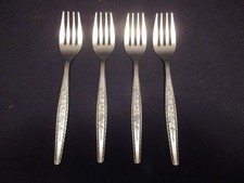 4-INTERPUR INR7 Pattern Stainless Flatware Salad Forks