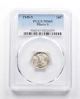 MS65 1945-S Micro S Mercury Dime PCGS *3310