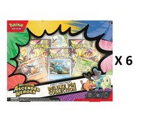 Pokemon TCG Ascended Heroes First Partner DELUXE PIN COLLECTION SEALED CASE x6ct