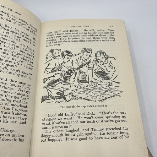 Enid Blyton Five Go Off To Camp 1958 red Hardcover dustjacket Famous 5 vintage - Bild 18 von 20