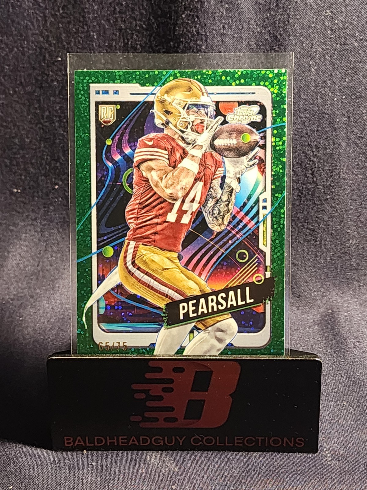 2024 Topps Cosmic Chrome Ricky Pearsall Green Space Dust Refractor /75 RC #182