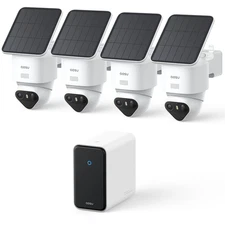 AOSU SolarCam T2 Ultra System Security Multi-Camera Tracking/BuiltIn 32GB Memory