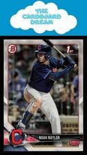 Noah Naylor 2018 Bowman Draft #BD-193 1st Bowman Cleveland Indians Baseball Card