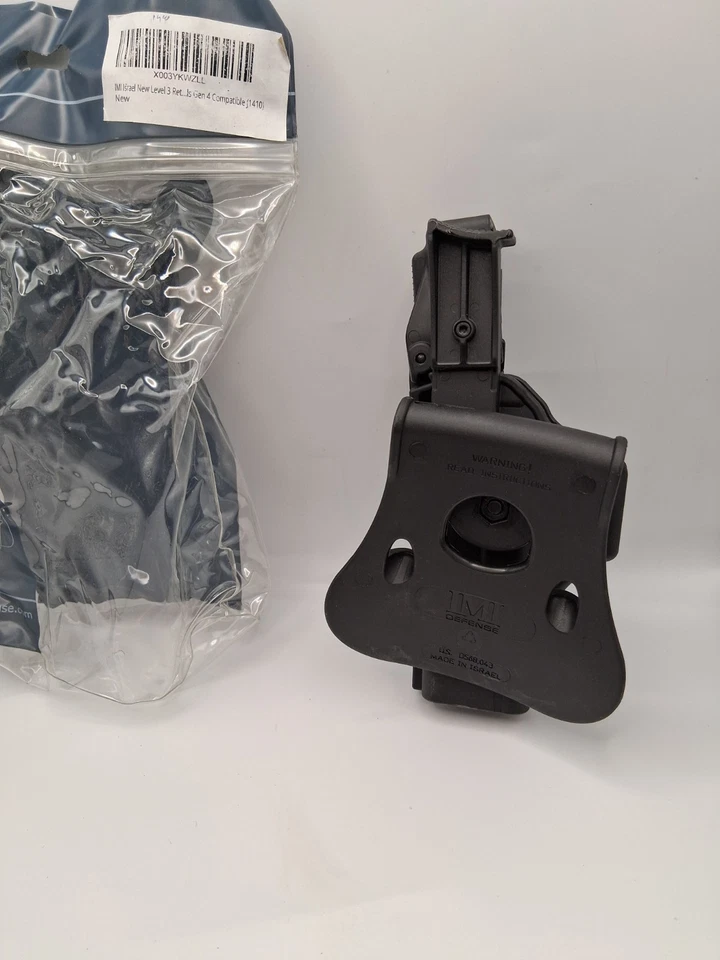 IMI Defense Z1410 Level 3 Retention Holster Compatible with Glock 17 - Black - Image 2 of 4