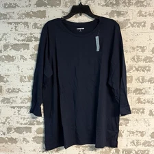 NEW - Lands End - Supima Cotton Tee Tshirt - Radiant Navy - XL 18
