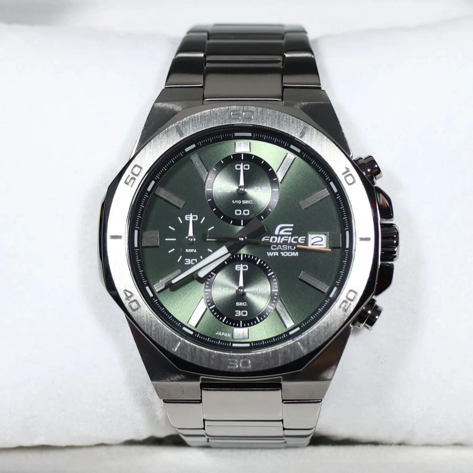 Reloj cronógrafo Casio Edifice esfera verde para hombre EFV-640DC-3AVUEF Foto 2 de 4