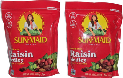 Sun Maid Raisin Medley 1 Lot 2-12 oz (340 g) NON GMO