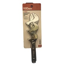 3-Piece HYPER TOUGH Adjustable Wrench Set   I...