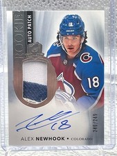Alex Newhook  The cup Rookies auto patch /249 --Look Pictures