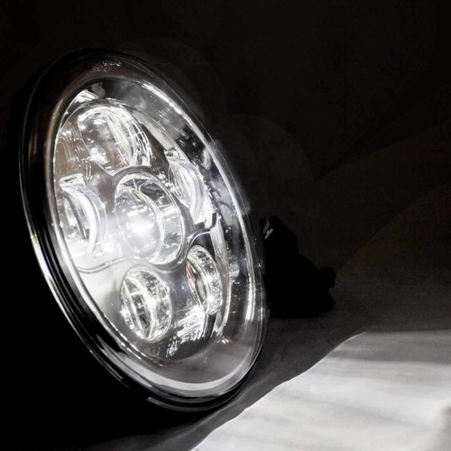 Eagle Lights 7 in Chrome LED Projection Headlight Harley Street Glide FLHR FLHRS - Picture 8 of 11