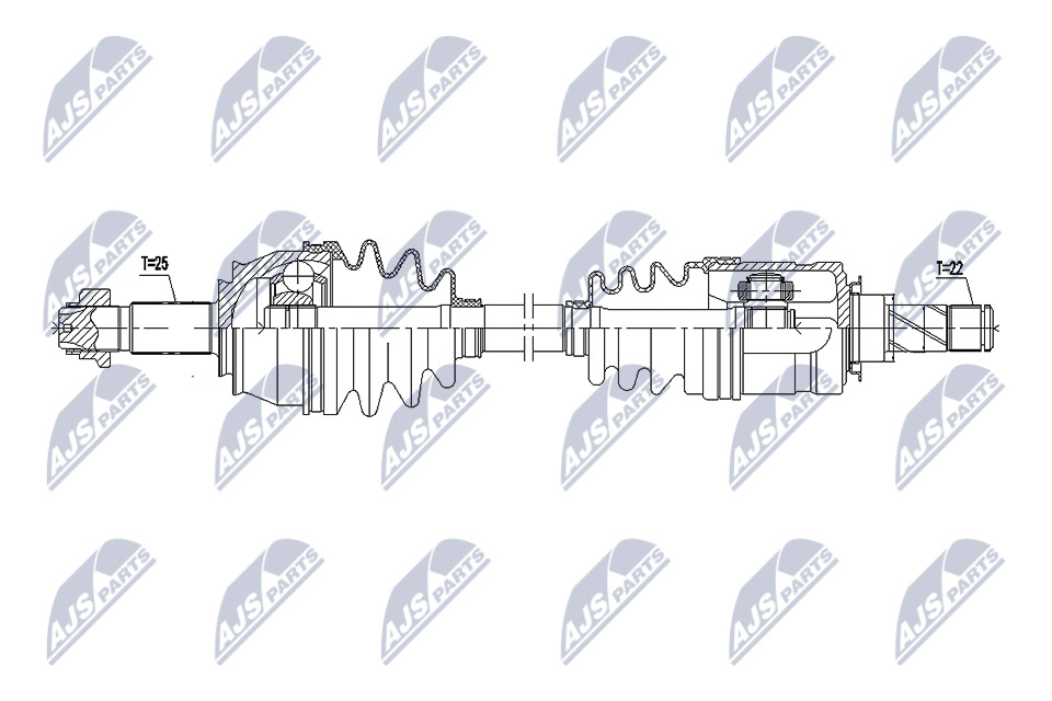 Driveshaft Front Axle Right Manual Transmission NPW-PL-099 NTY for OPEL CORSA E - Image 11