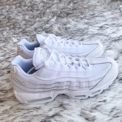 Nike Air Max 95 Triple White CT1268-100 Men's 7.5 fits Women's 9