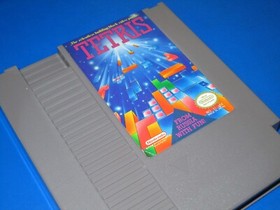 Lot of 2 Nintendo NES Puzzle Video Game Cartridges Tetris + Loopz (Tested)