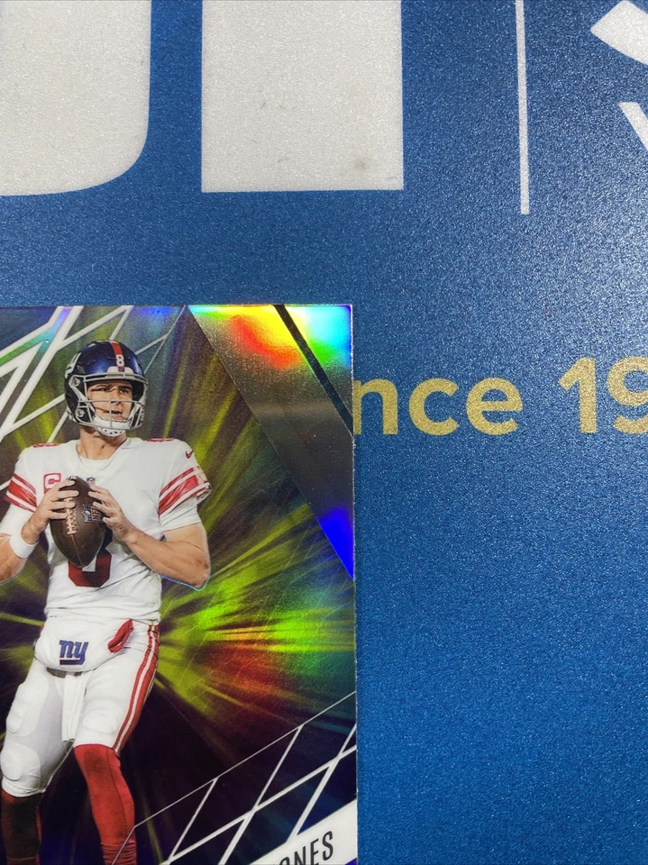 2022 Phoenix Football Color Burst Silver #95 Daniel Jones NY Giants NFL - Image 4 of 4